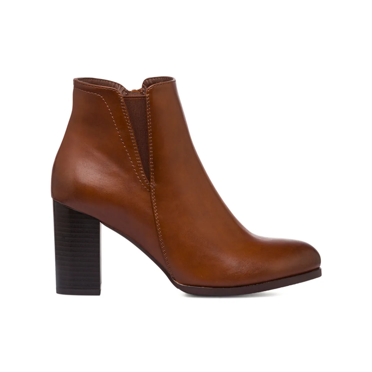 Discount Stivaletti marroni da Donna con tacco 8 cm Donna Stivaletti Donna