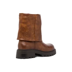 Hot Stivaletti marroni da Donna con effetto scamosciato Donna Stivaletti Donna