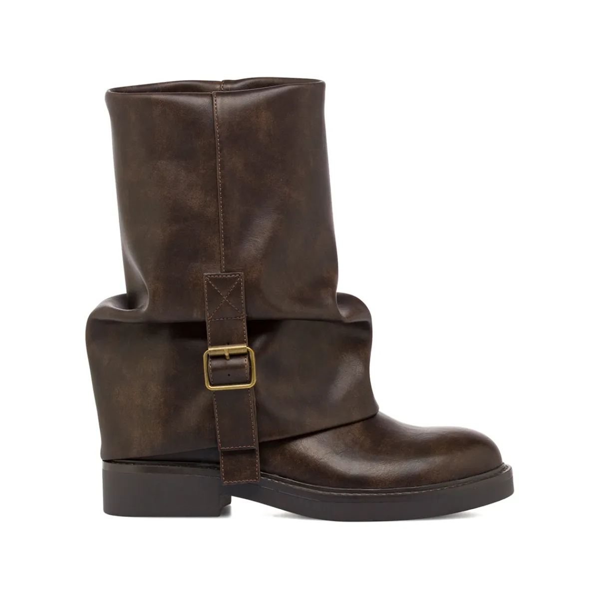 Clearance Stivaletti marroni da Donna con fibbia Donna Stivaletti Donna