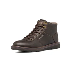 Discount Stivaletti marroni da uomo con logo laterale Uomo Look Marrone Uomo 👞|Scarponcini E Anfibi Uomo