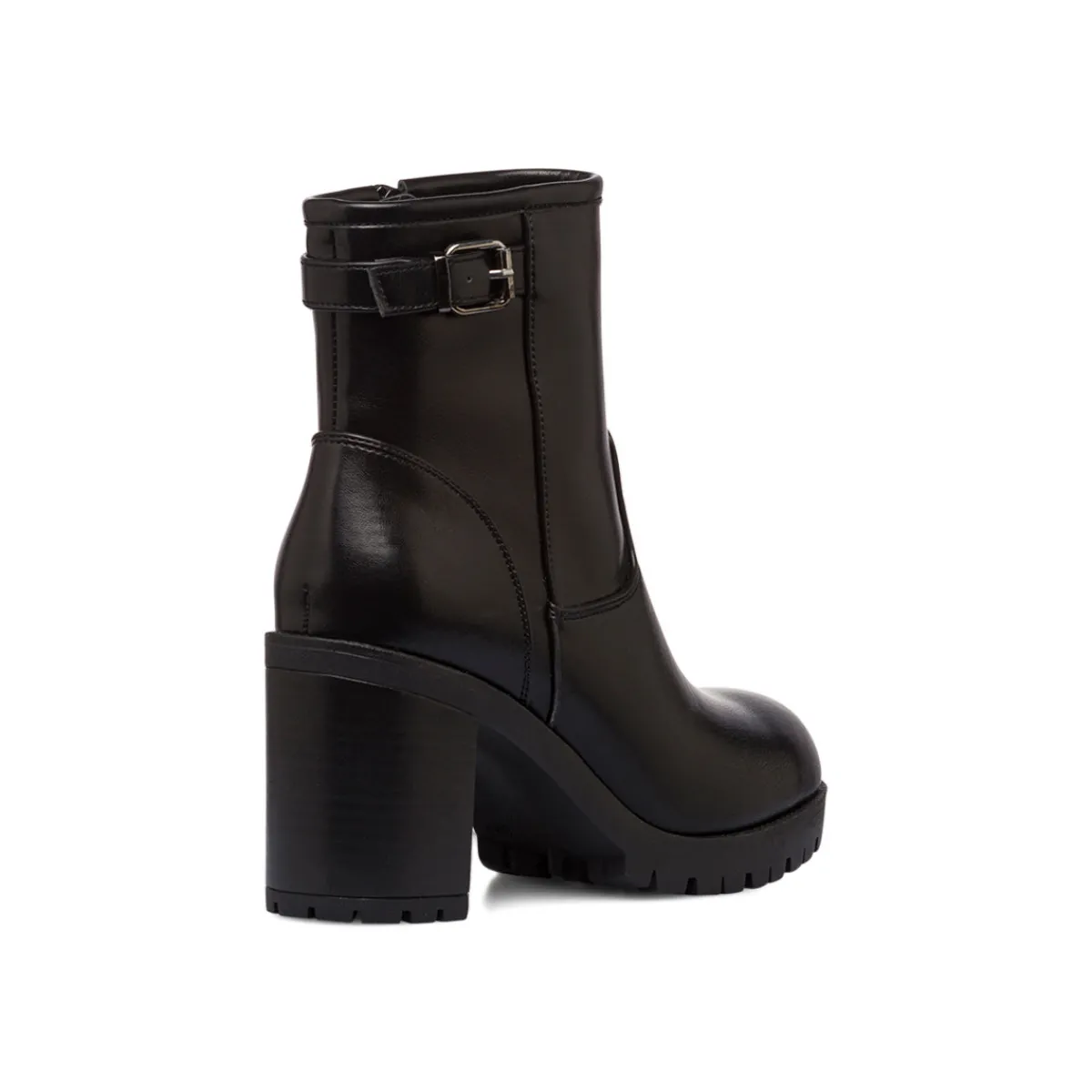 Online Stivaletti neri con fibbia e tacco 8 cm da Donna Donna Stivaletti Donna