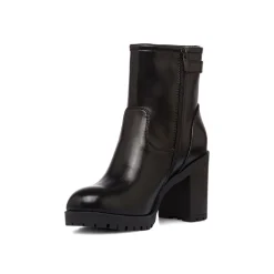 Online Stivaletti neri con fibbia e tacco 8 cm da Donna Donna Stivaletti Donna