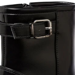 Online Stivaletti neri con fibbia e tacco 8 cm da Donna Donna Stivaletti Donna