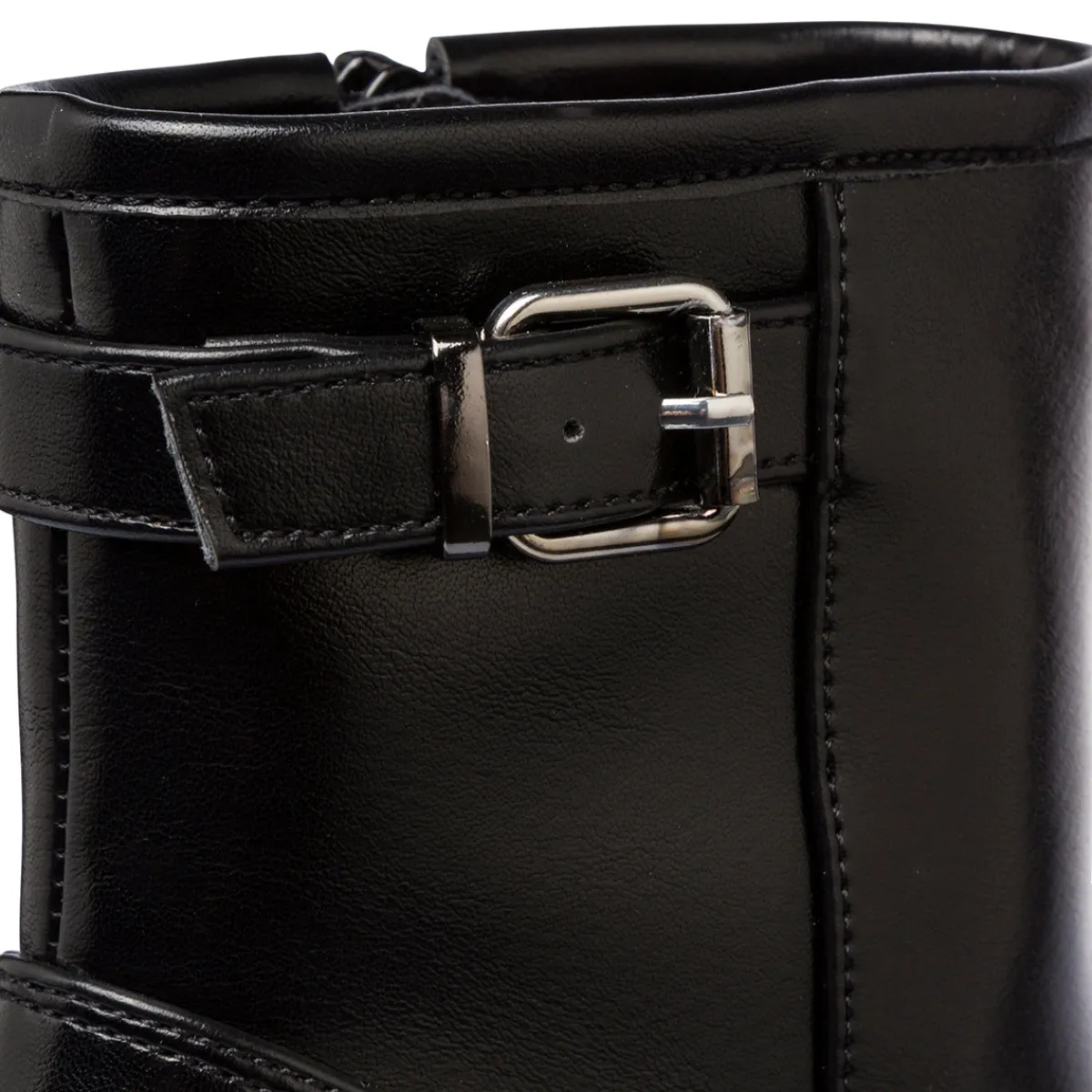 Online Stivaletti neri con fibbia e tacco 8 cm da Donna Donna Stivaletti Donna