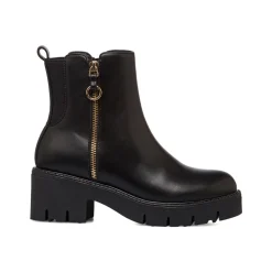 Discount Stivaletti neri con zip da Donna Donna Stivaletti Donna