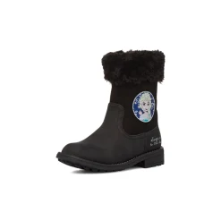 Hot Stivaletti neri da bambina con stampa Bambino Stivaletti Bambina