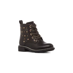 New Stivaletti neri da Bambina con borchie Bambino Stivaletti Bambina