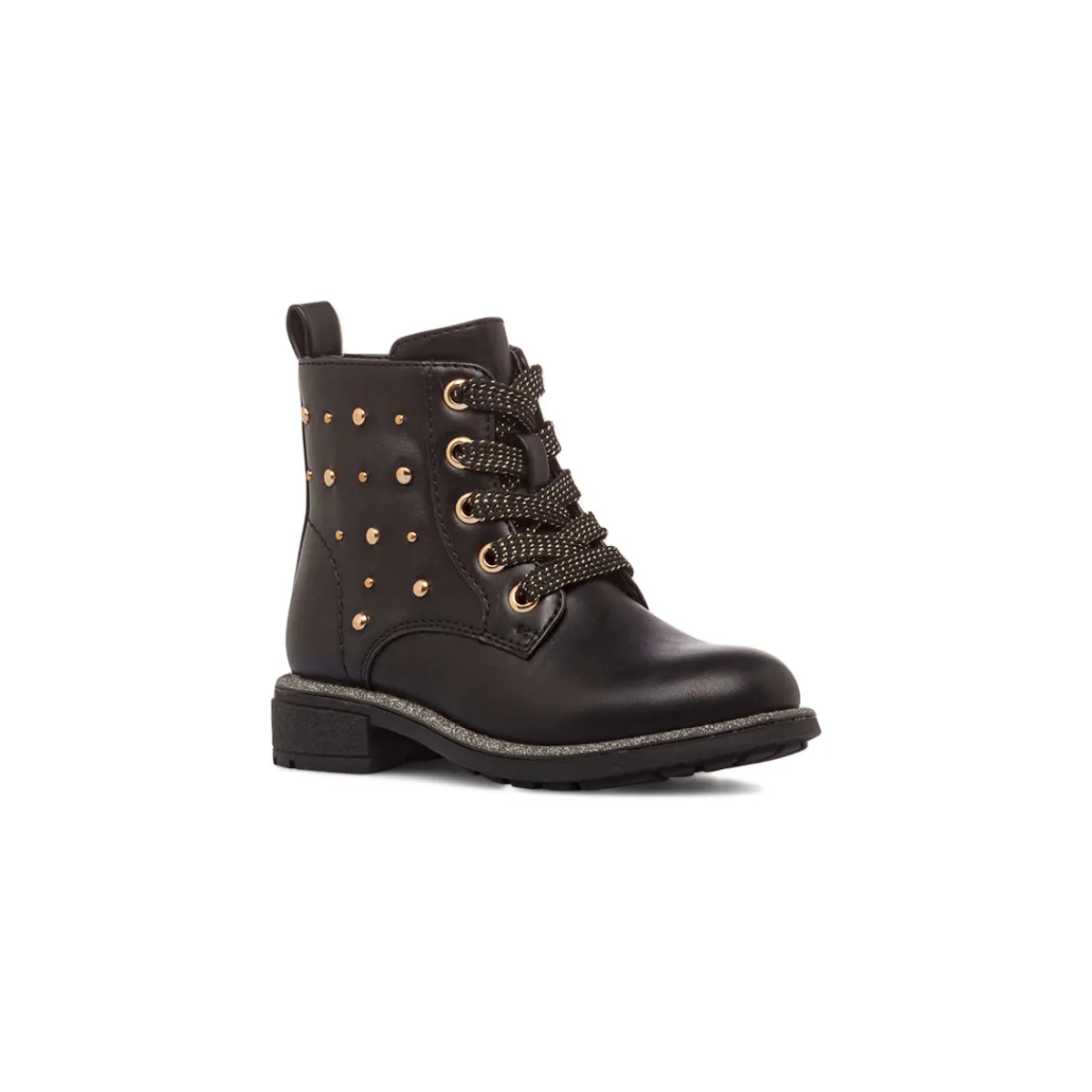 New Stivaletti neri da Bambina con borchie Bambino Stivaletti Bambina