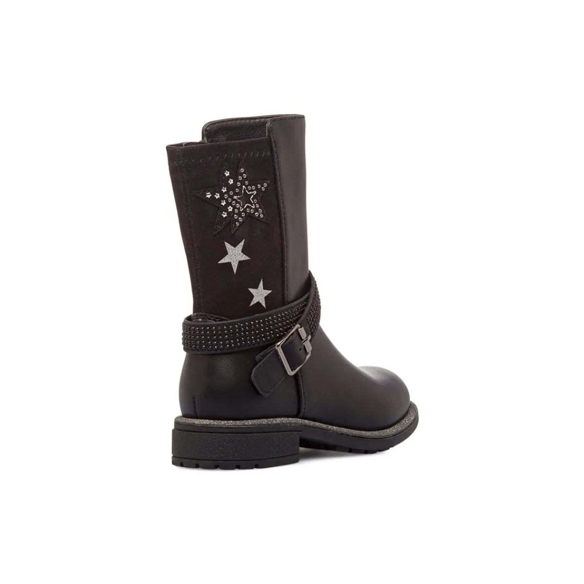 Stivaletti neri da Bambina con dettagli glitter Bambino Stivaletti Bambina