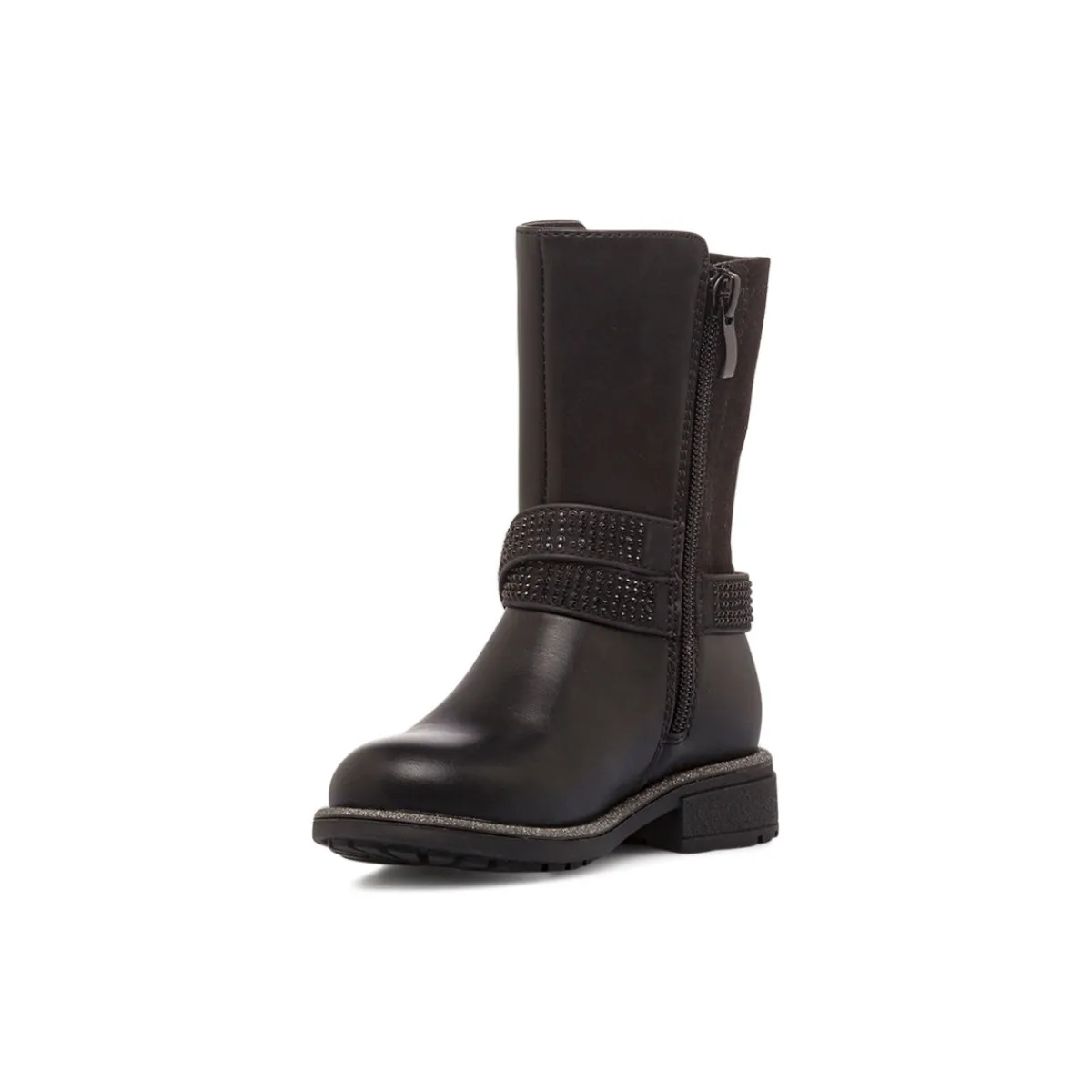 Stivaletti neri da Bambina con dettagli glitter Bambino Stivaletti Bambina