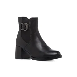 Outlet Stivaletti neri da Donna con fibbia e fascia elastica Donna Stivaletti Donna