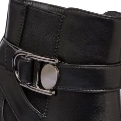 Outlet Stivaletti neri da Donna con fibbia Donna Stivaletti Donna