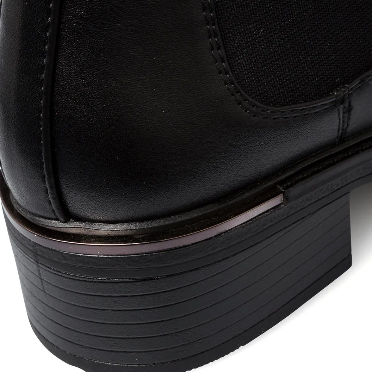 Online Stivaletti neri da donna con fascia elastica Donna Scarpe Comfort|Stivaletti Donna