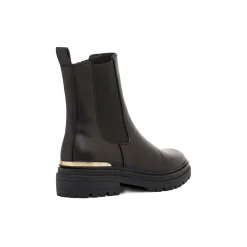 Best Stivaletti neri da Donna con inserto oro Donna Stivaletti Donna