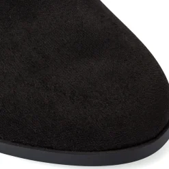 Discount Stivaletti neri da Donna effetto scamosciato con tacco 8 cm Donna Stivaletti Donna