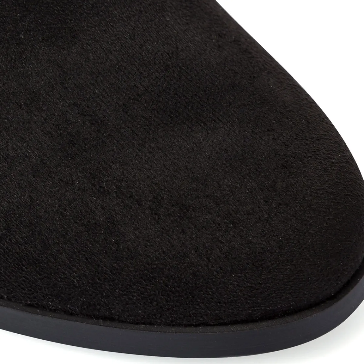 Discount Stivaletti neri da Donna effetto scamosciato con tacco 8 cm Donna Stivaletti Donna