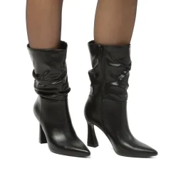 New Stivaletti neri da Donna con tacco 9 cm Donna Stivali Donna|Stivaletti Donna