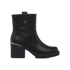 Sale Stivaletti neri da Donna con tacco colonna 7 cm Donna Stivaletti Donna