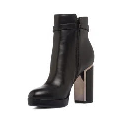 Best Stivaletti neri da Donna con tacco a colonna 10 cm Donna Stivaletti Donna