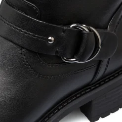 Hot Stivaletti neri da Donna con fibbia Donna Stivaletti Donna