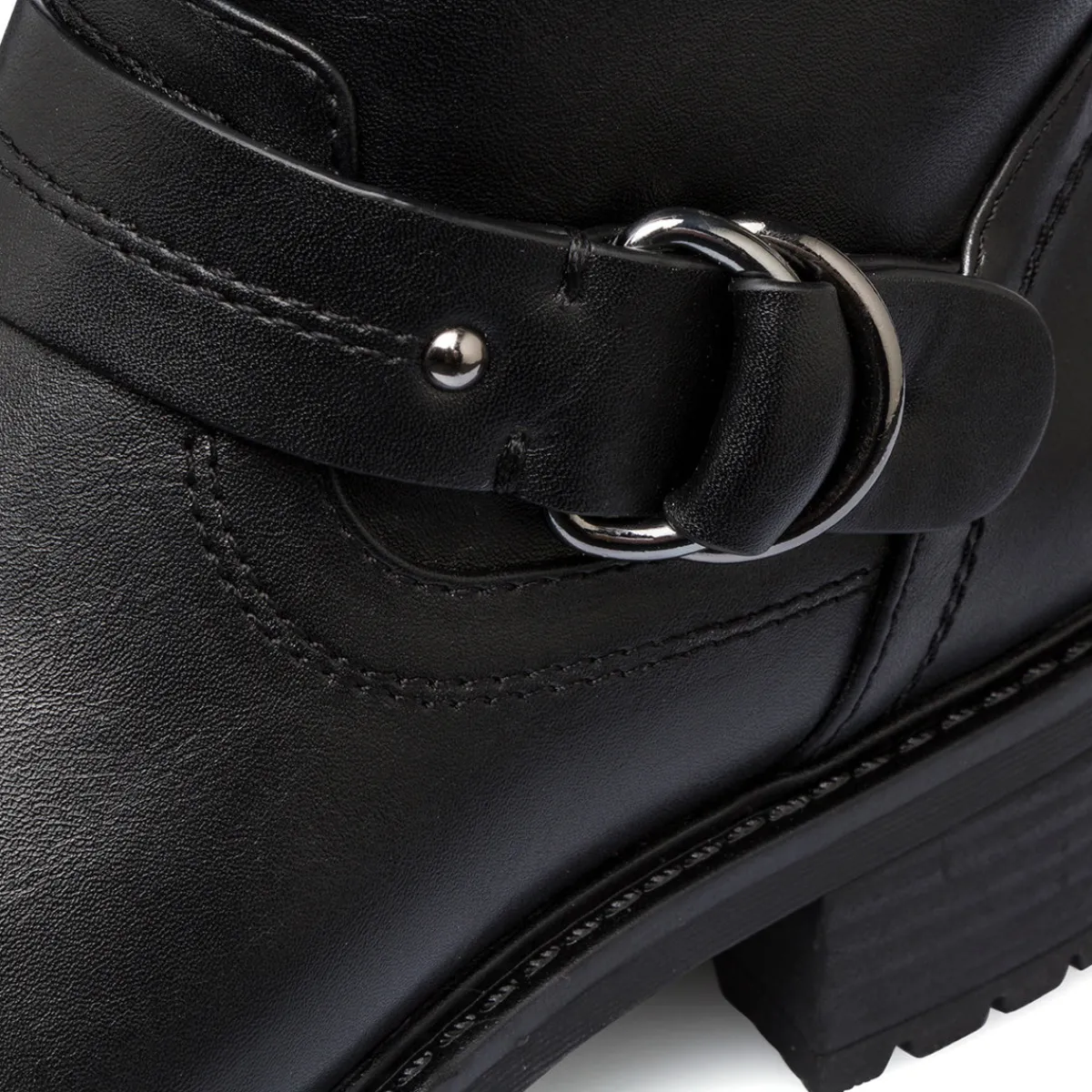 Hot Stivaletti neri da Donna con fibbia Donna Stivaletti Donna