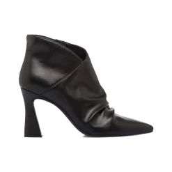 Outlet Stivaletti neri da Donna con tacco a colonna 9 cm Donna Stivaletti Donna