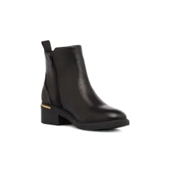 Online Stivaletti neri da Donna con zip e dettaglio oro Donna Stivaletti Donna