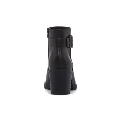 Clearance Stivaletti neri da Donna con fibbia e tacco 7 cm Donna Stivaletti Donna