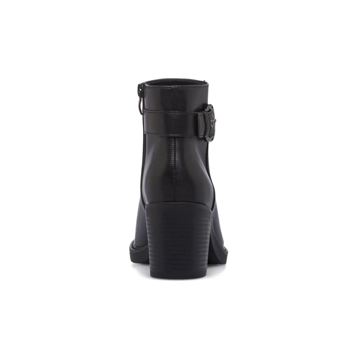 Clearance Stivaletti neri da Donna con fibbia e tacco 7 cm Donna Stivaletti Donna