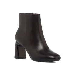 Sale Stivaletti neri da Donna in pelle con tacco 7,5 cm Donna Stivaletti Donna