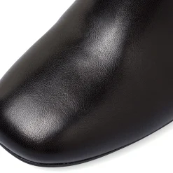 Sale Stivaletti neri da Donna in pelle con tacco 7,5 cm Donna Stivaletti Donna