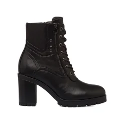 Discount Stivaletti neri da Donna con tacco 8 cm Donna Scarponcini E Anfibi Donna|Stivaletti Donna