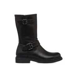 Stivaletti neri da Donna con fibbia Donna Stivaletti Donna