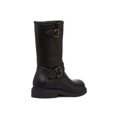 Stivaletti neri da Donna con fibbia Donna Stivaletti Donna