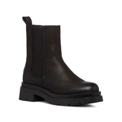 Discount Stivaletti neri da Donna con effetto scamosciato Donna Stivaletti Donna