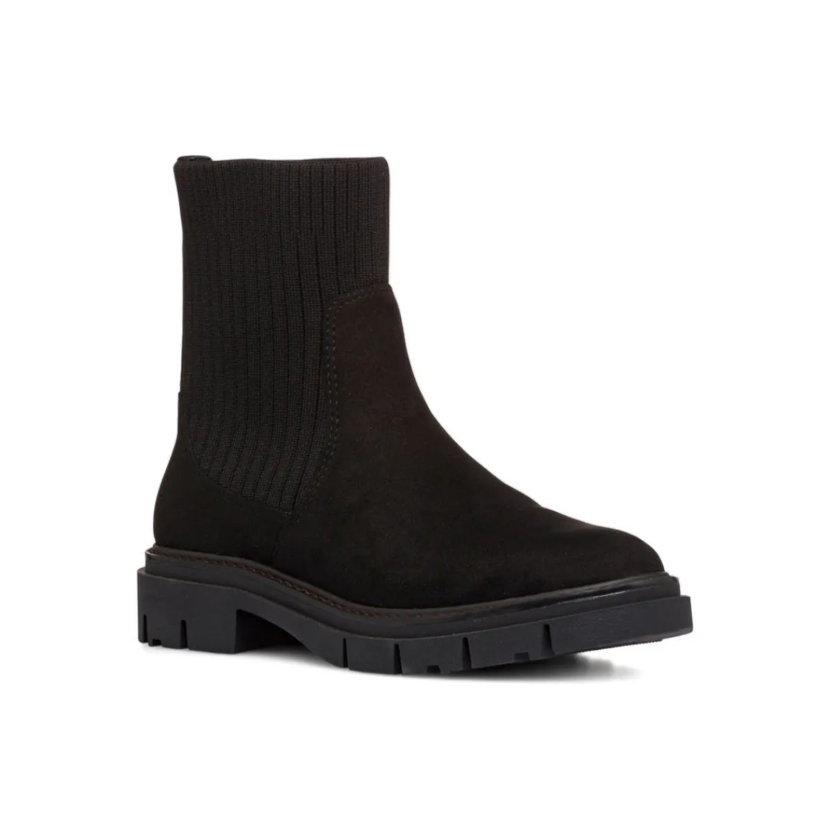 Hot Stivaletti neri da Donna effetto scamosciato Donna Stivaletti Donna