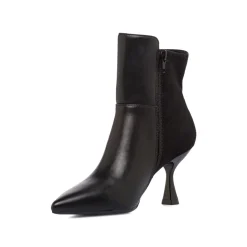 New Stivaletti neri da Donna con tacco a spillo 7,5 cm Donna Stivaletti Donna