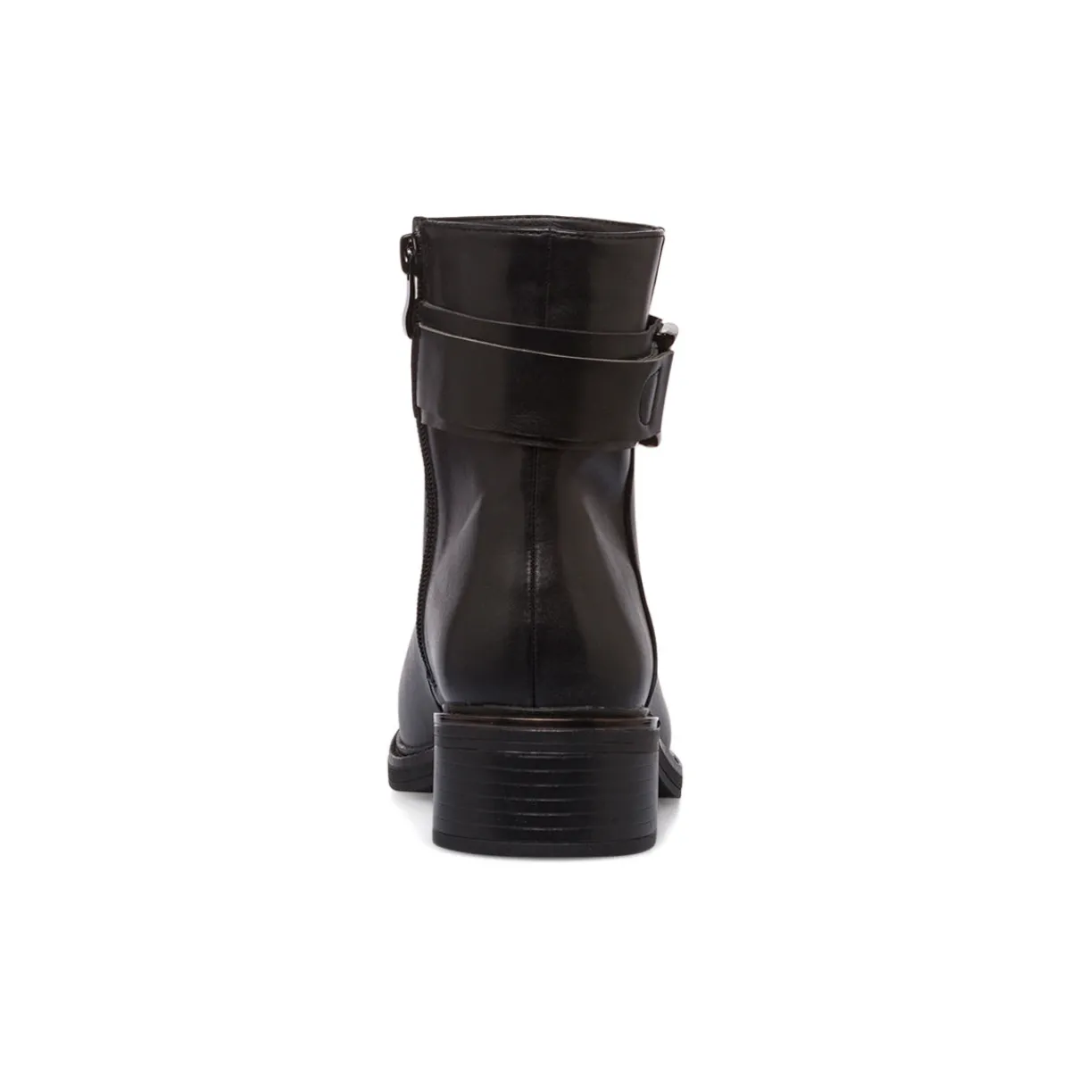 Clearance Stivaletti neri da donna con cinturino Donna Scarpe Comfort|Stivaletti Donna