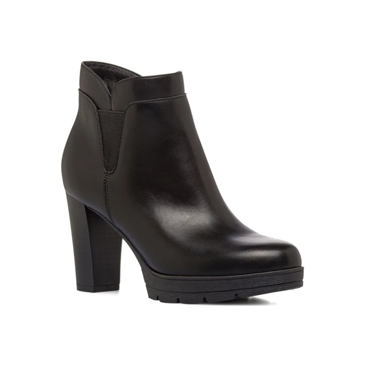 Stivaletti neri da Donna con tacco 8,5 cm Donna Scarpe Comfort|Stivaletti Donna