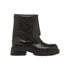 New Stivaletti neri da Donna effetto stropicciato Donna Stivaletti Donna