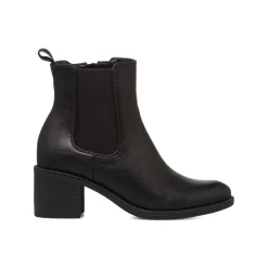 Clearance Stivaletti neri da donna con fascia elastica e tacco 6 cm Donna Stivaletti Donna