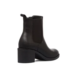 Clearance Stivaletti neri da donna con fascia elastica e tacco 6 cm Donna Stivaletti Donna