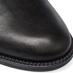 Clearance Stivaletti neri da donna con fascia elastica e tacco 6 cm Donna Stivaletti Donna