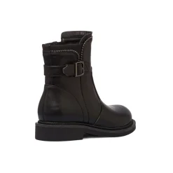 Outlet Stivaletti neri da Donna con fibbia Donna Stivaletti Donna