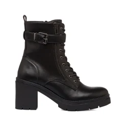 Sale Stivaletti neri da donna con tacco 7,5 cm Donna Scarponcini E Anfibi Donna|Stivaletti Donna