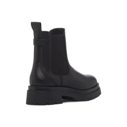 Stivaletti neri da Donna con elastico laterale Donna Stivaletti Donna