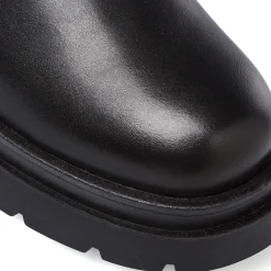 Stivaletti neri da Donna con elastico laterale Donna Stivaletti Donna