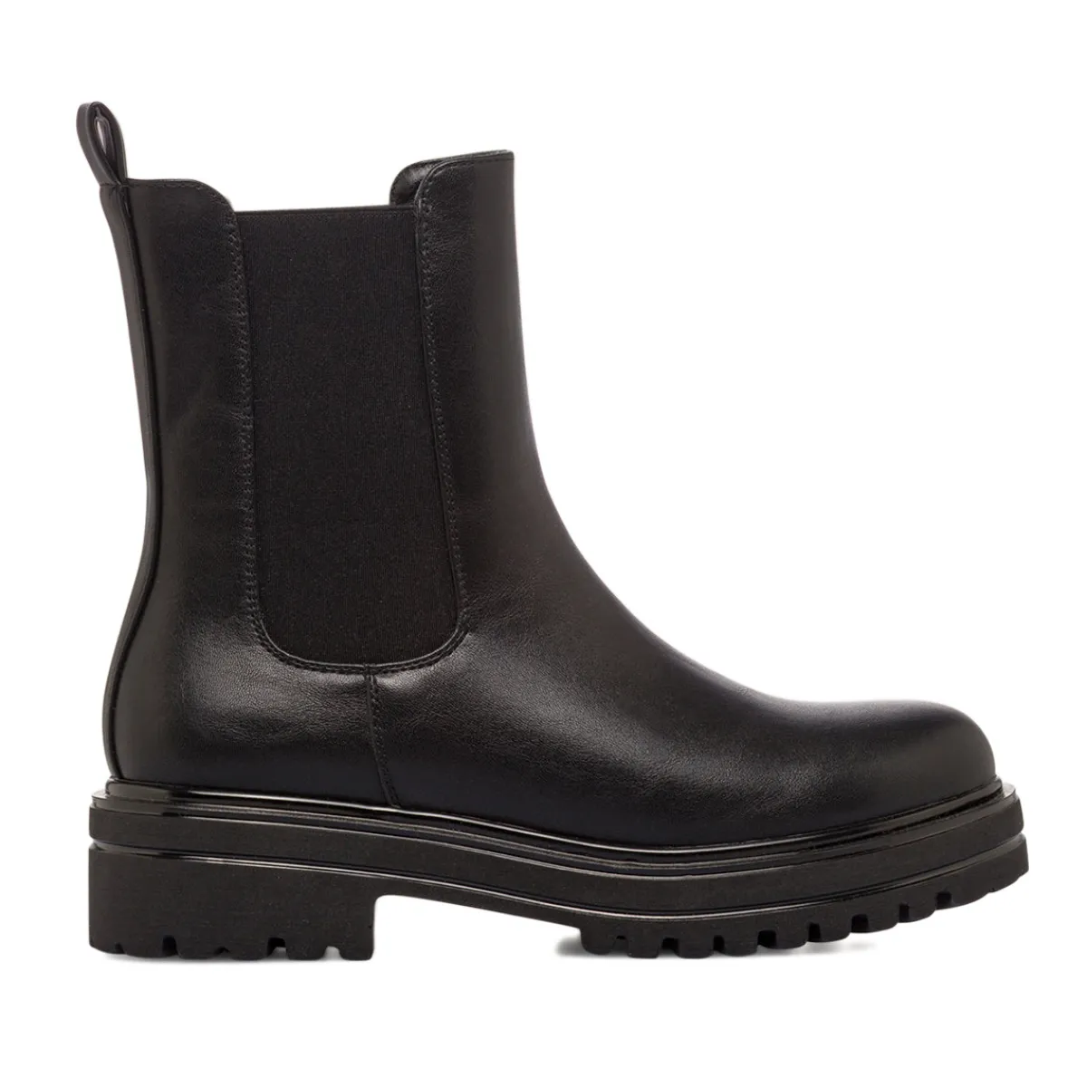 Best Stivaletti neri da Donna con elastico laterale Donna Stivaletti Donna