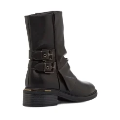 New Stivaletti neri da Donna con fibbie Donna Stivaletti Donna