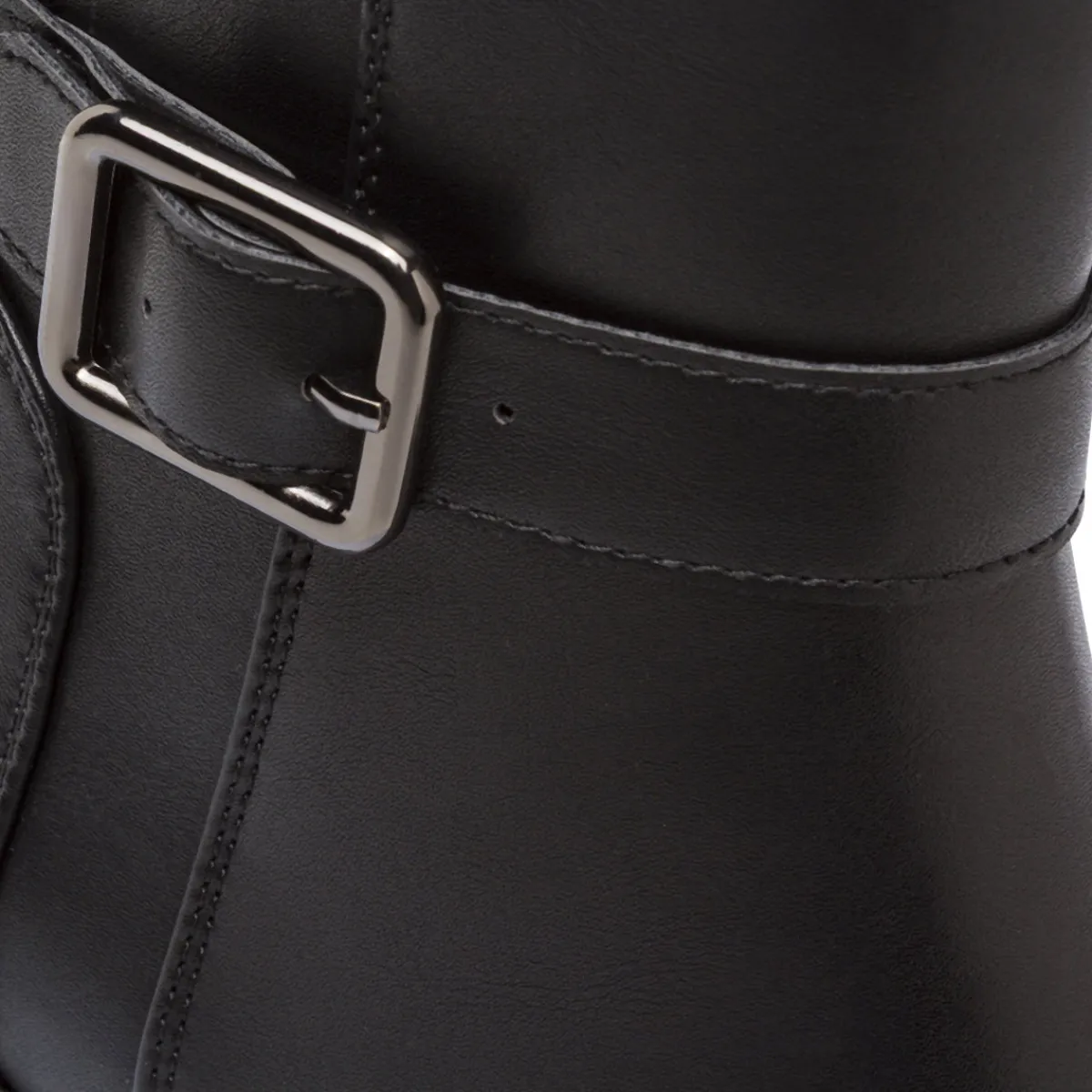 Clearance Stivaletti neri da Donna con fibbia e tacco a blocco 5 cm Donna Stivaletti Donna